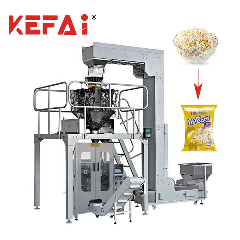 Macchina confezionatrice per popcorn con pesatrice multitesta KEFAI