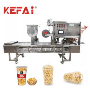 Macchina confezionatrice sigillante per riempimento tazza di popcorn KEFAI